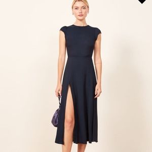Reformation Gavin dress in navy